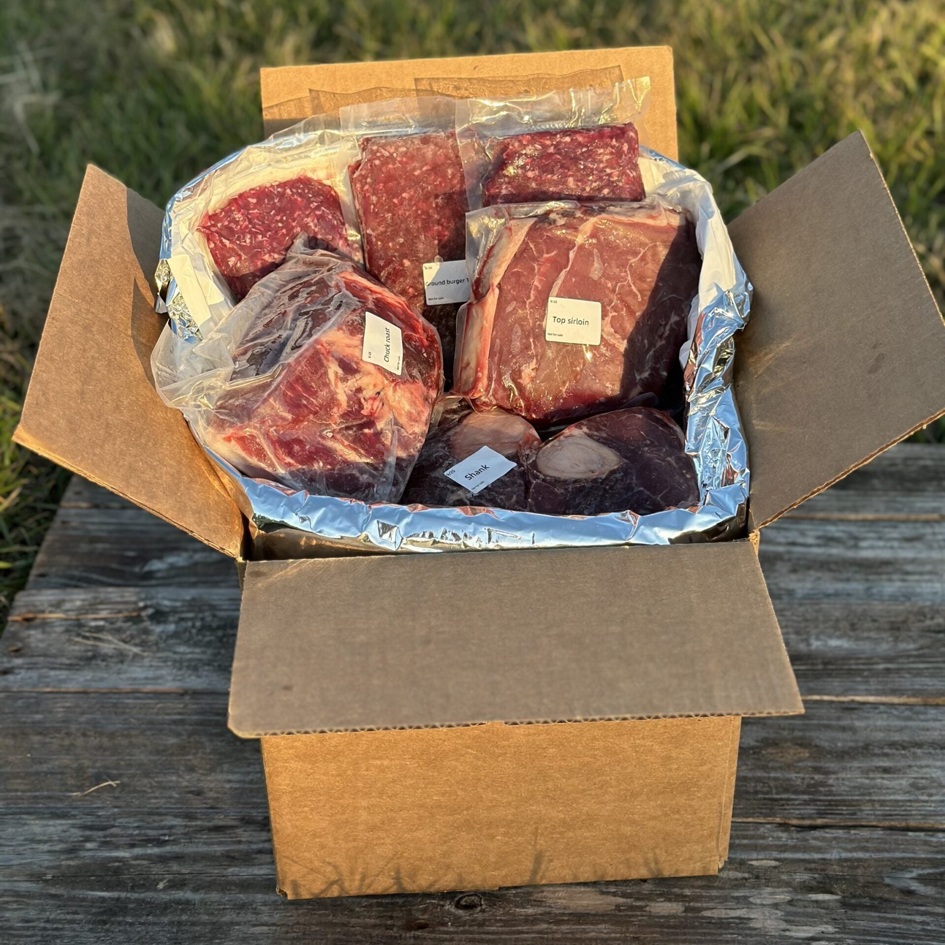 50lb Beef Box Deposit (Perfect for First Time Buyers) – Red Clay